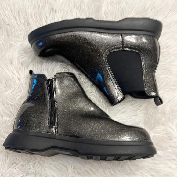 NEW Dolce Vita DV Cole Black Sparkle platform ankle bootie girls size 5 - Picture 3 of 8